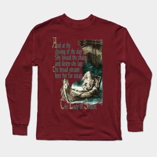 At The Closing Of The Day - The Lady Of Shalott Long Sleeve T-Shirt